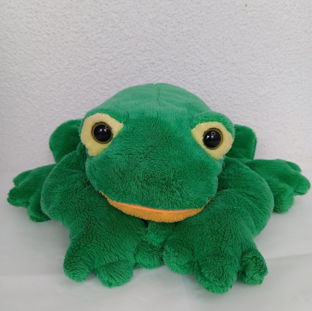 TY Classic Plush Bayou Green Frog 15" Fantastic Croaking Rattle Noise 2003